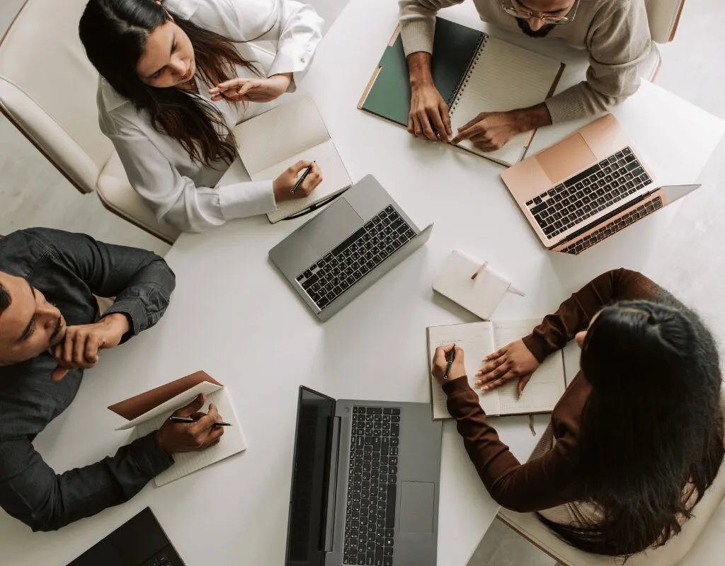 Equipo trabajando ágil